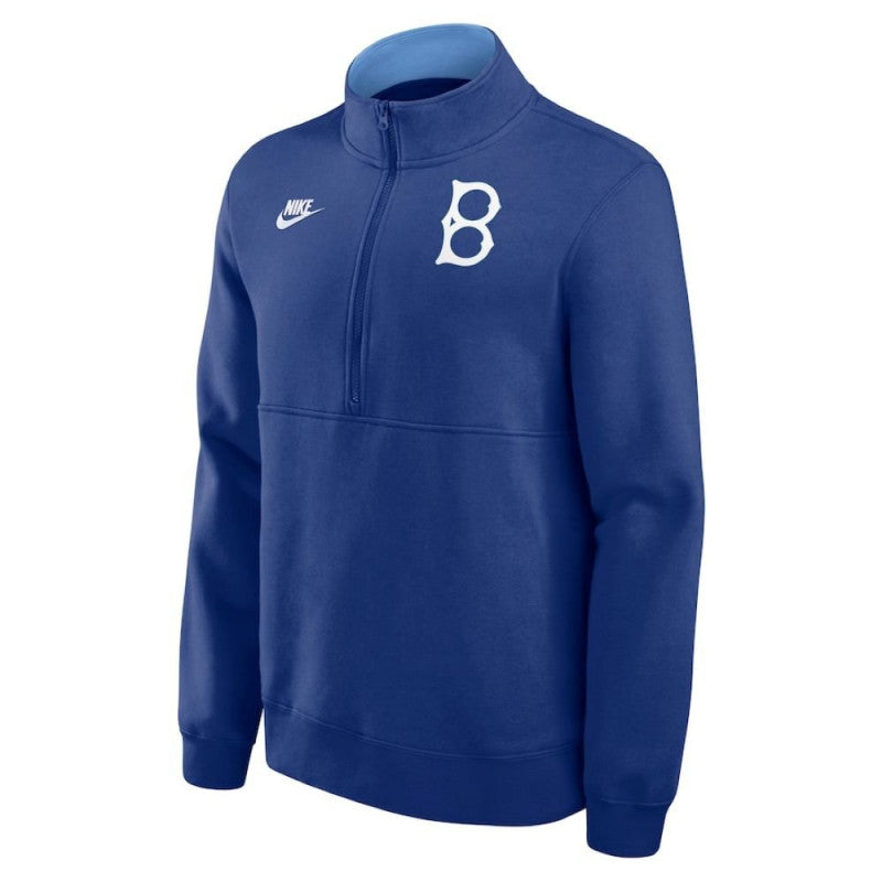 Nike Cooperstown MLB 1/2 Zip Fleece Brooklyn Dodgers