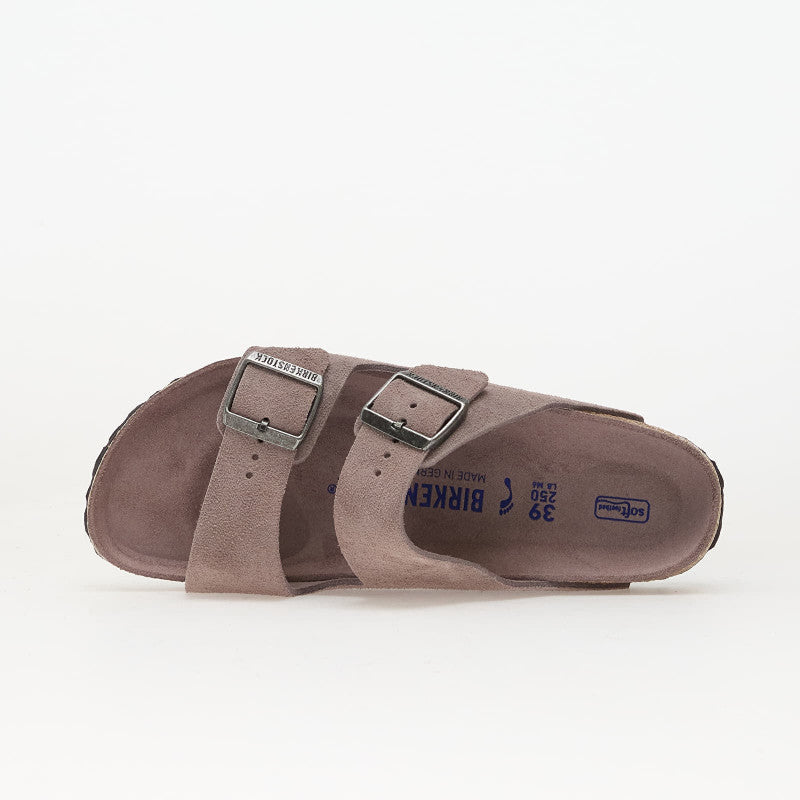 Birkenstock Arizona Soft Footbed Suede Leather Faded Purple Tonal FB