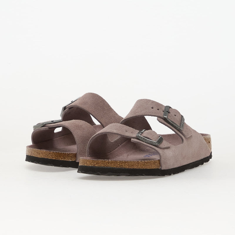 Birkenstock Arizona Soft Footbed Suede Leather Faded Purple Tonal FB