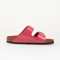 Birkenstock Arizona Big Buckle Natural Leather Patent Women High-Shine Fuchsia Tulip