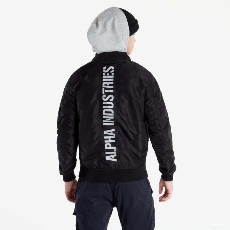 Alpha Industries MA-1 TT Hood BP Reflective Jacket Black