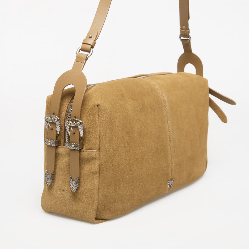 Pinko 24 Big Suede Verde Canguro