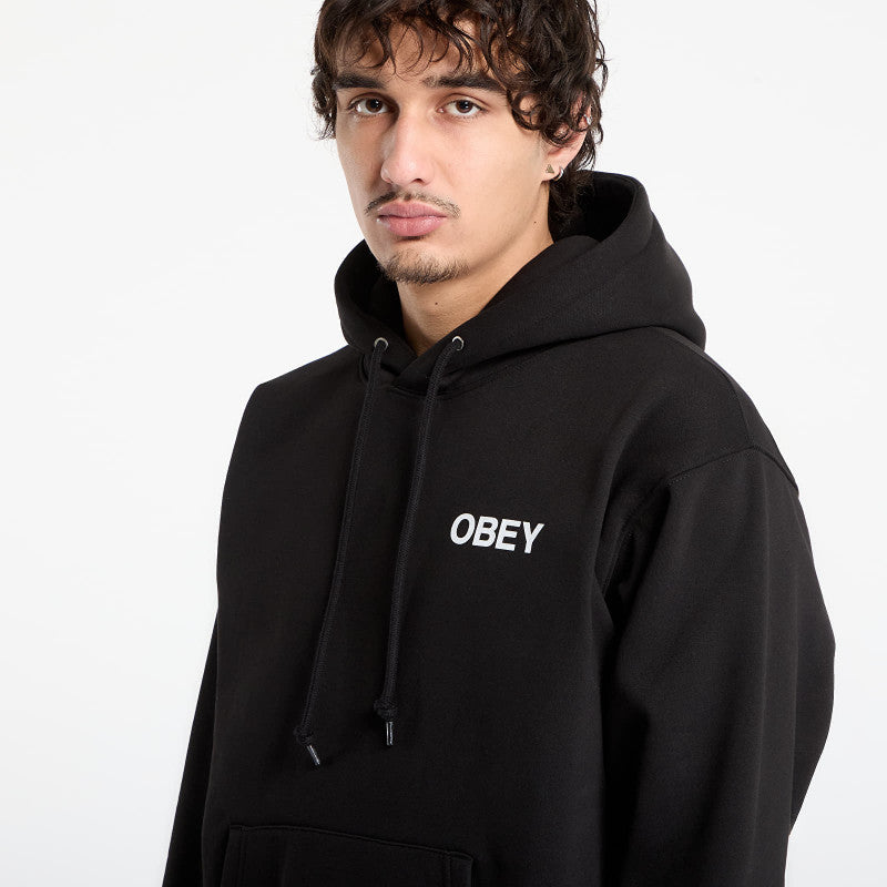 OBEY Doberman Pullover Hood Black