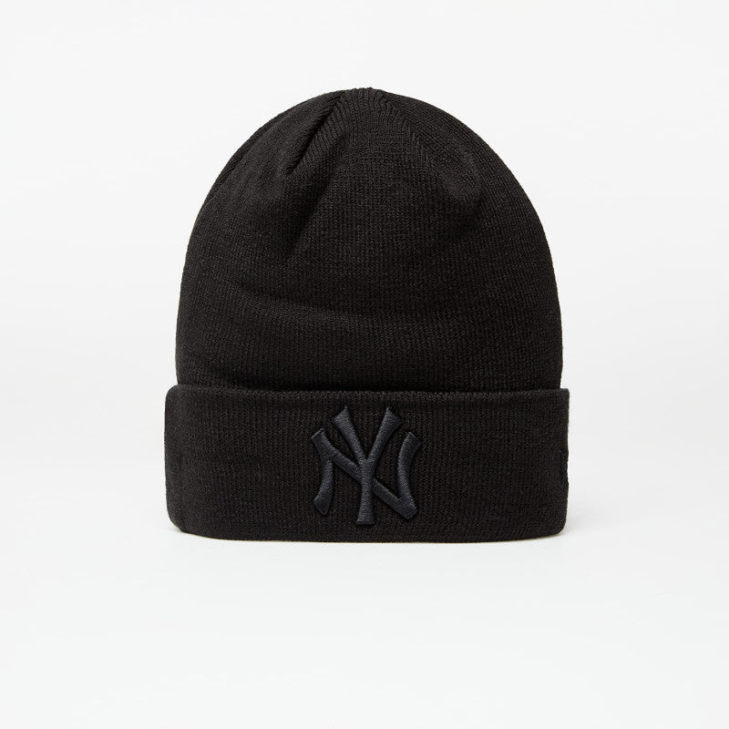 New Era MLB Essential Cuff Knit Beanie NY černý