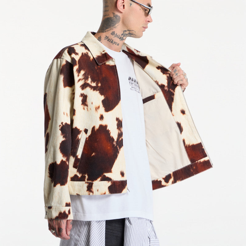 Obey Workshop Jacket Cow Print