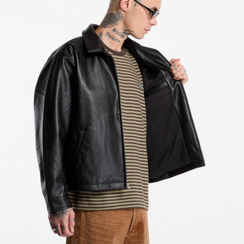 Obey Workman PU Jacket Black