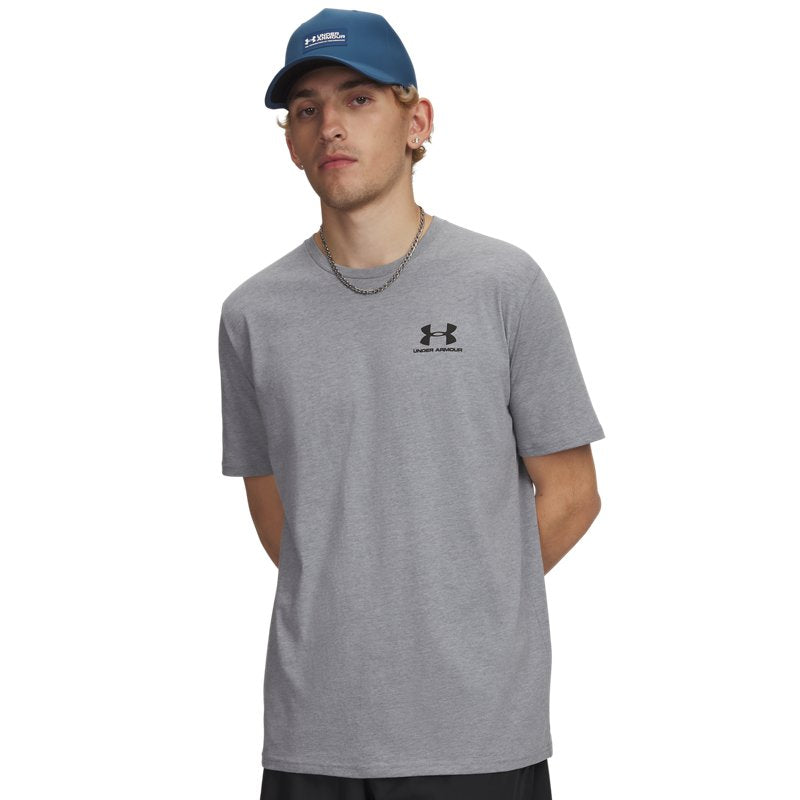 Under Armour Sportstyle Left Chest Short Sleeve T-Shirt Gray