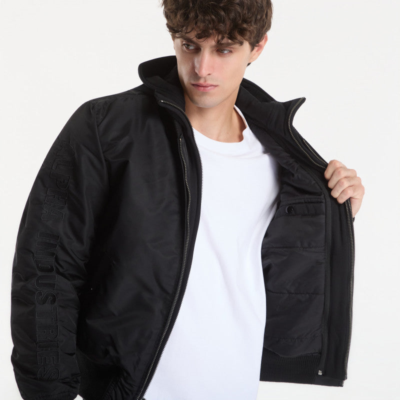 Alpha Industries MA-1 D-Tec Sleeve Embroidery Black/ Black