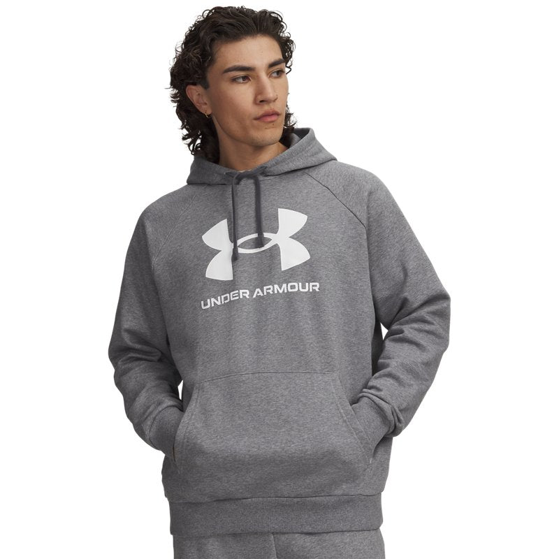 Under Armour Rival Fleece Logo Hd Castlerock Light Heather
