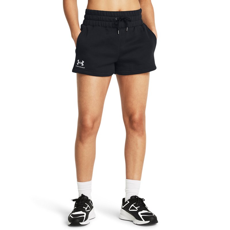 Under Armour Icon Fleece Boxer Short Black/ White