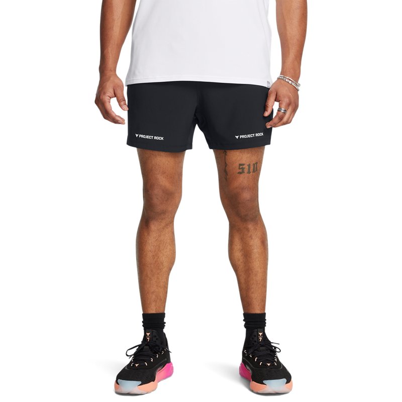 Under Armour Project Rock Ultimate 5" Training Short Black/ White