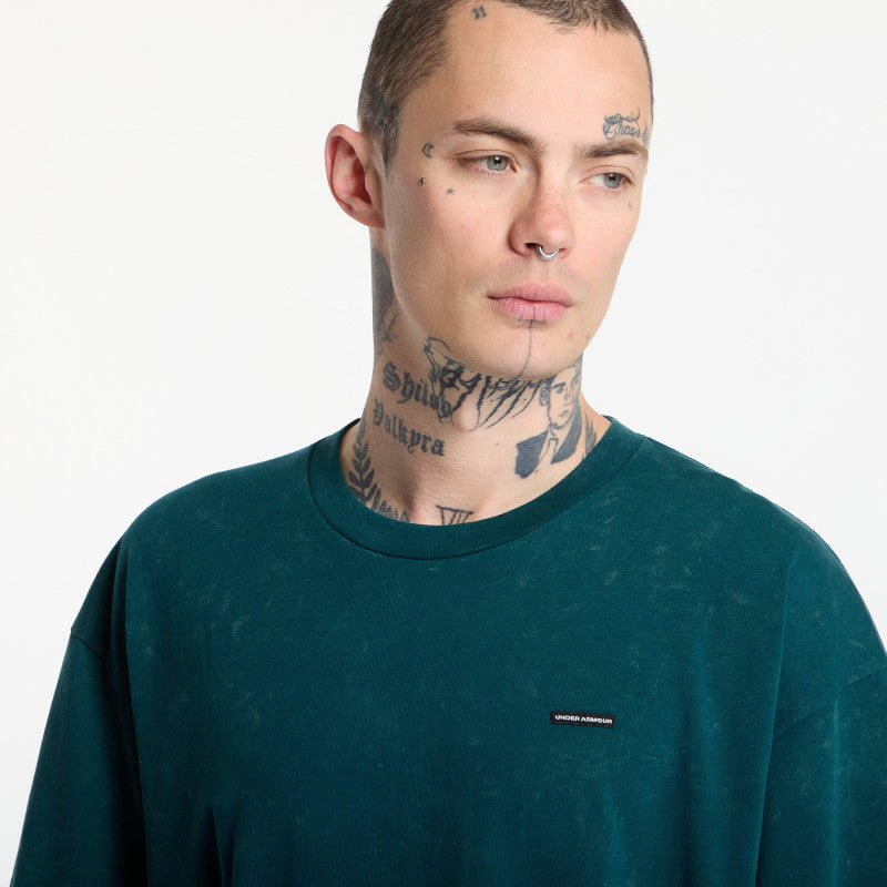 Under Armour M HW OS LOGO WASH SS Green