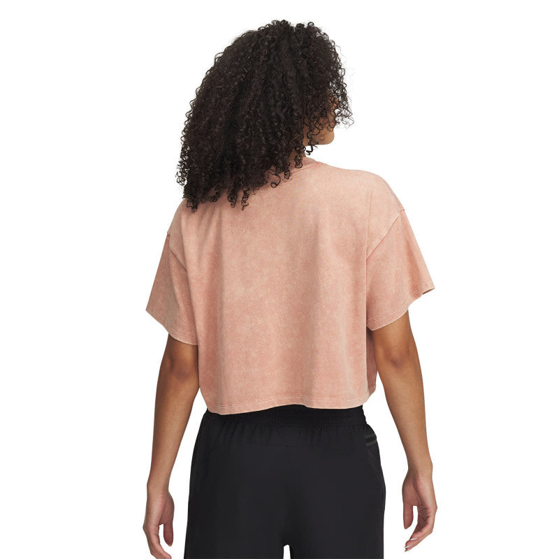Under Armour HWT WASH SS Tee Canyon Pink/ Canyon Pink