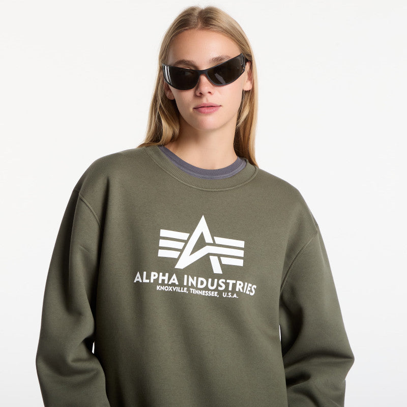 Alpha Industries Basic Hoody Small Logo II Dark Olive