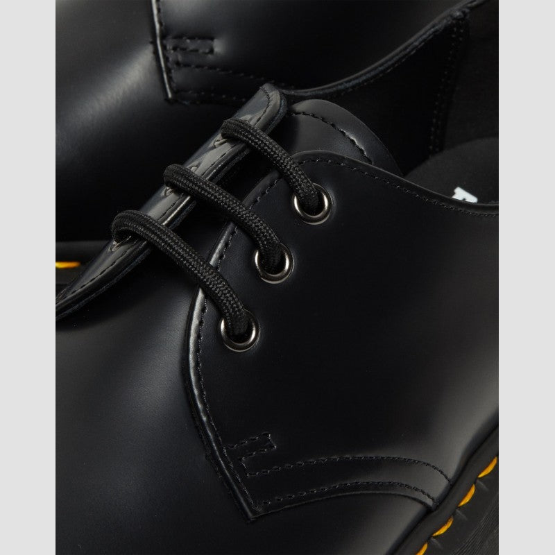 Dr. Martens 1461 Quad Platform Black Polished Smooth