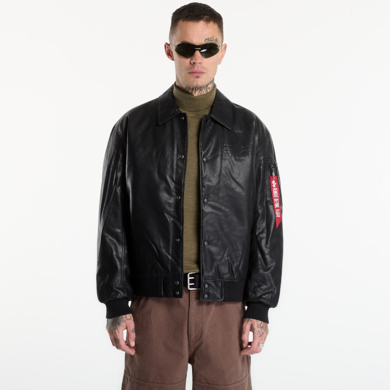 Alpha Industries PU College Jacket Black