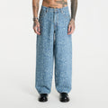 Jeansy Daily Paper Croc Jacquard Oversized Jeans Blue