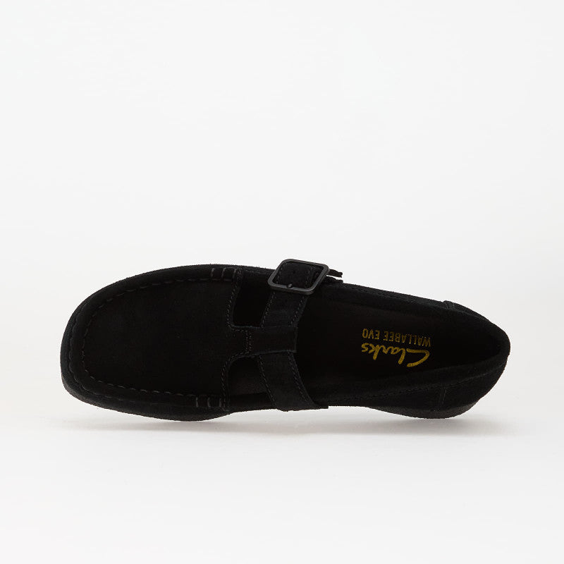 Clarks WallabeeEVOBar Black Suede