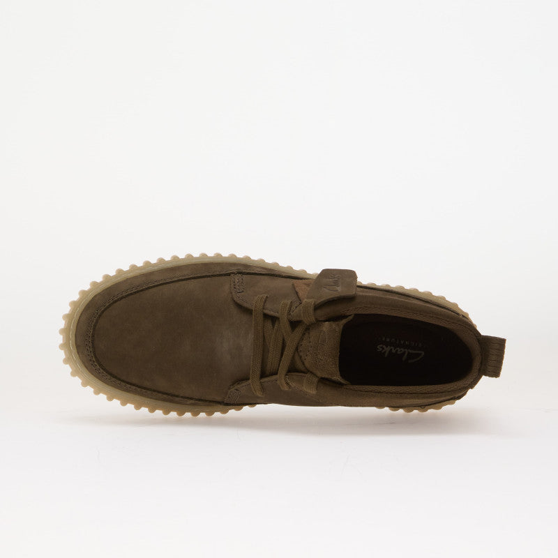 Clarks Torhill Lace Hi Khaki Nubuck