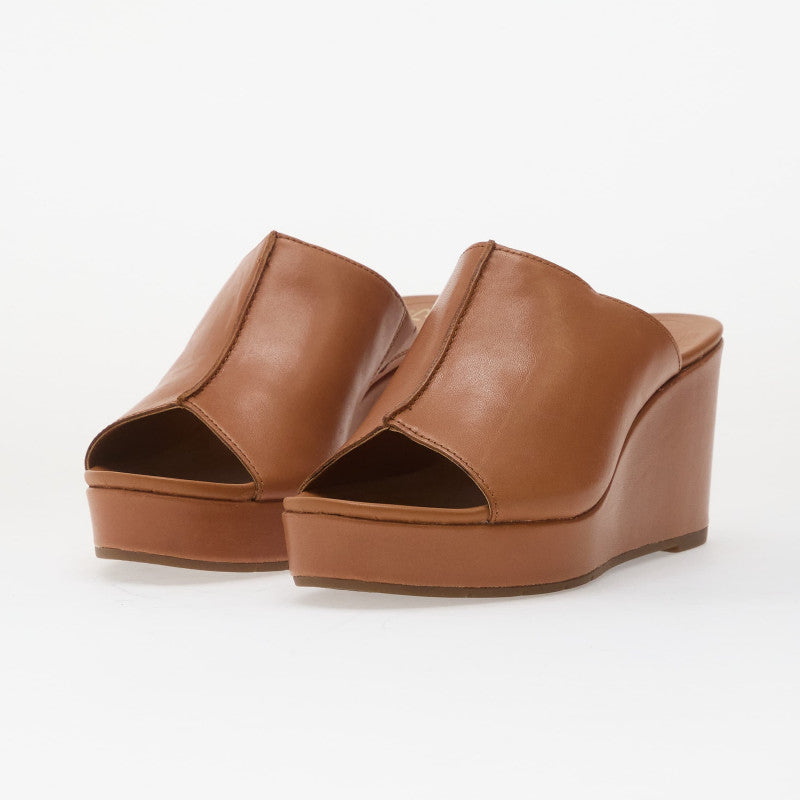 Clarks Sabina Mule Tan Leather