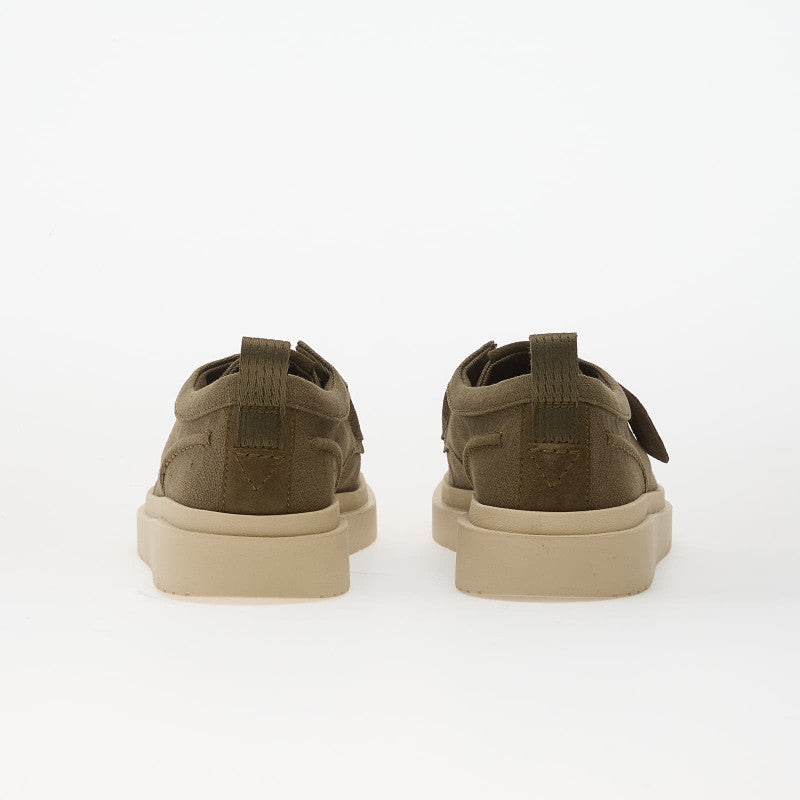 Clarks Polden Moc Olive Canvas