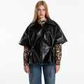 Desigual Poncho Leather Effect Jacket Black