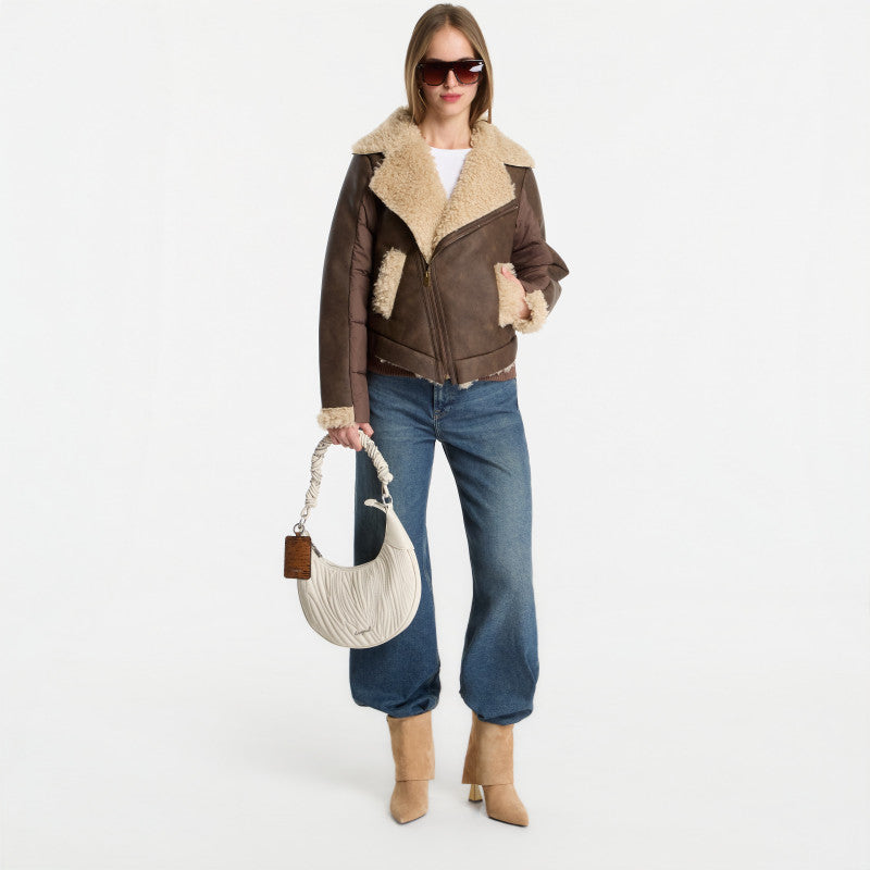 Desigual Parcella Coat Brown