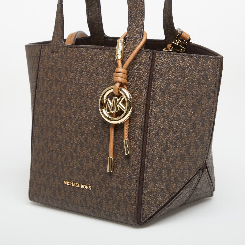 Michael Kors Sm Conv Cinched Tote Brown/ Acorn
