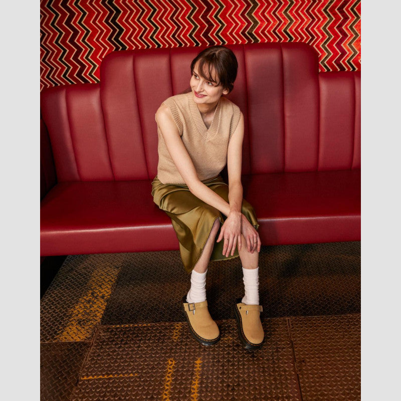 Dr. Martens ZEBZAG MULE Savannah Tan EH Suede