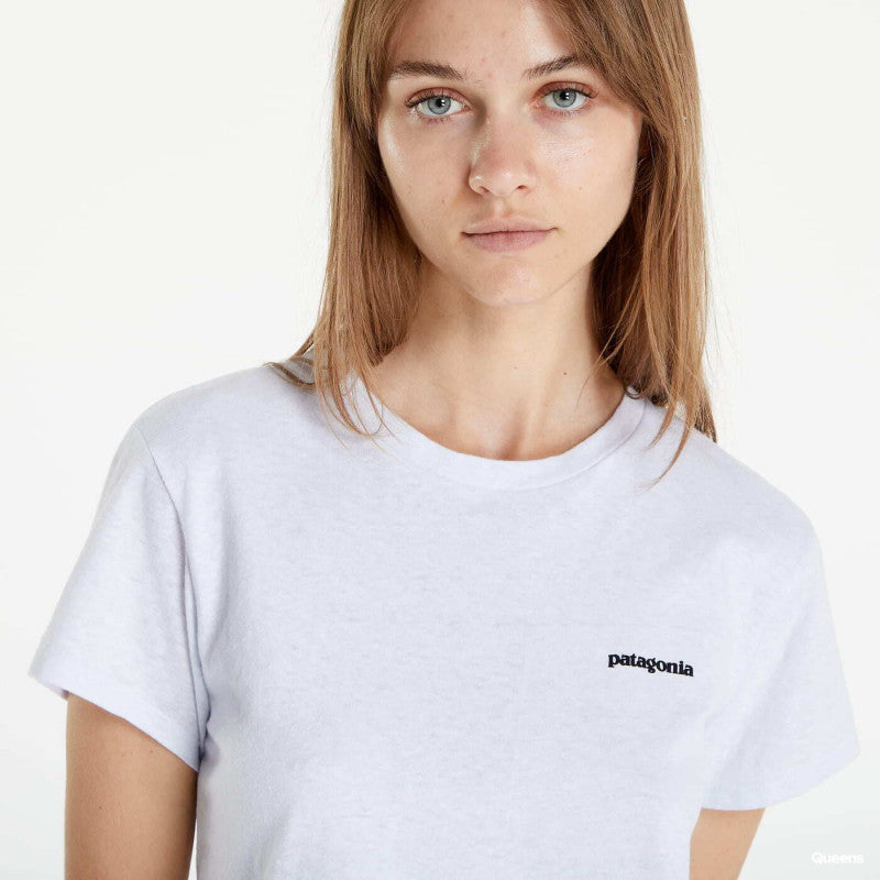 Patagonia W's P-6 Logo Responsibili-Tee White