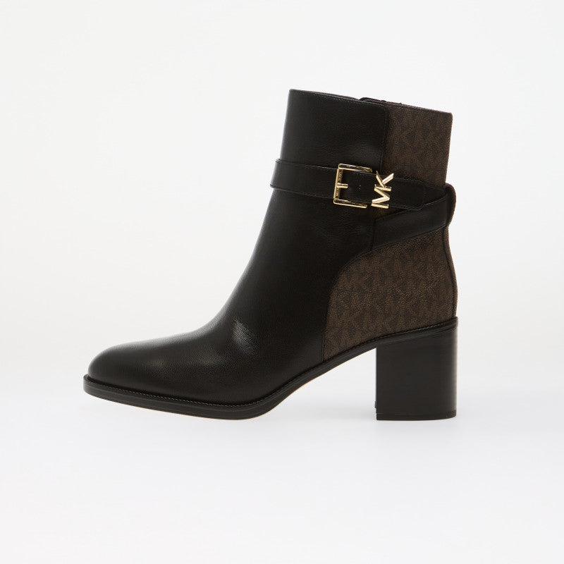 Michael Kors Rachel Heeled Bootie Black/ Brown