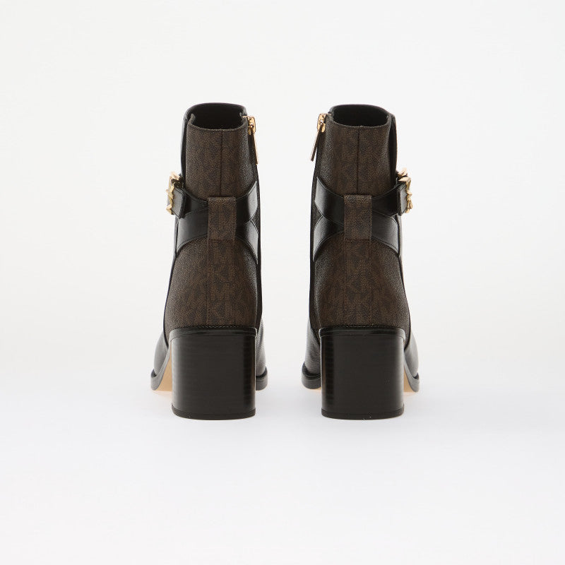 Michael Kors Rachel Heeled Bootie Black/ Brown