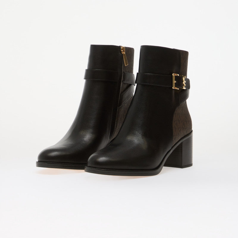 Michael Kors Rachel Heeled Bootie Black/ Brown