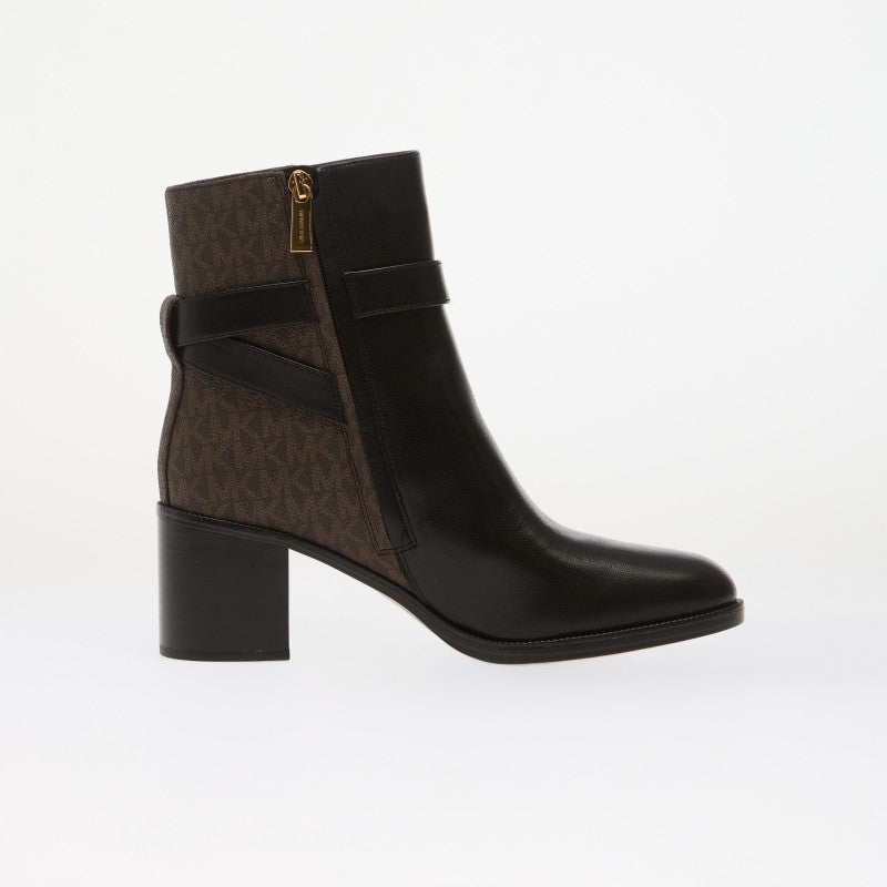 Michael Kors Rachel Heeled Bootie Black/ Brown