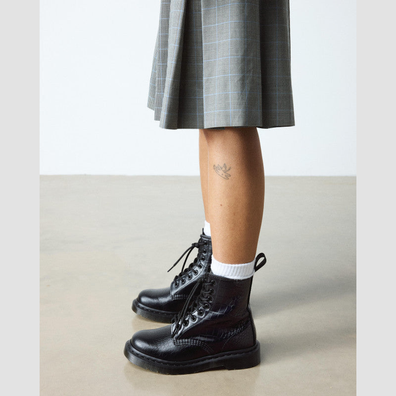 Dr. Martens 1460 Black Atlas Croc Emboss