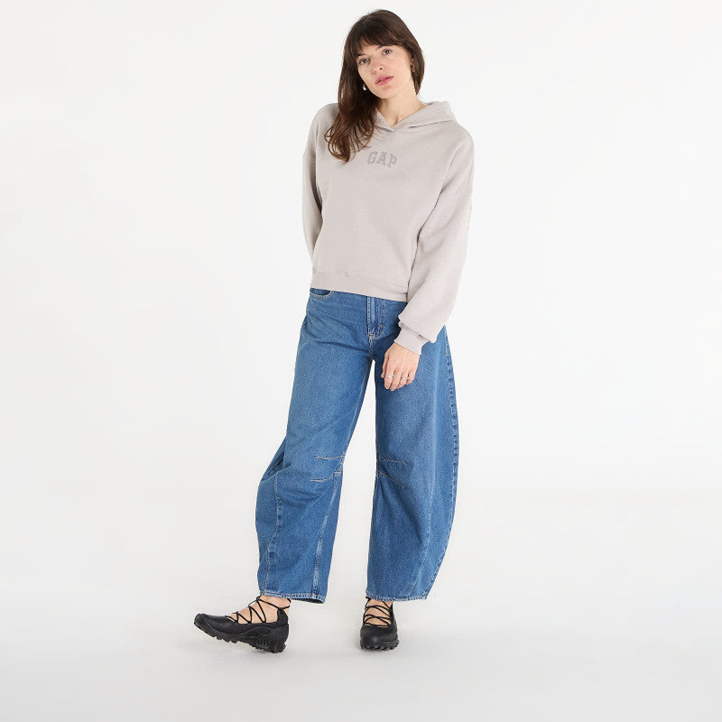 GAP V-Gap Mini Arch Pullover Hoodie Beige