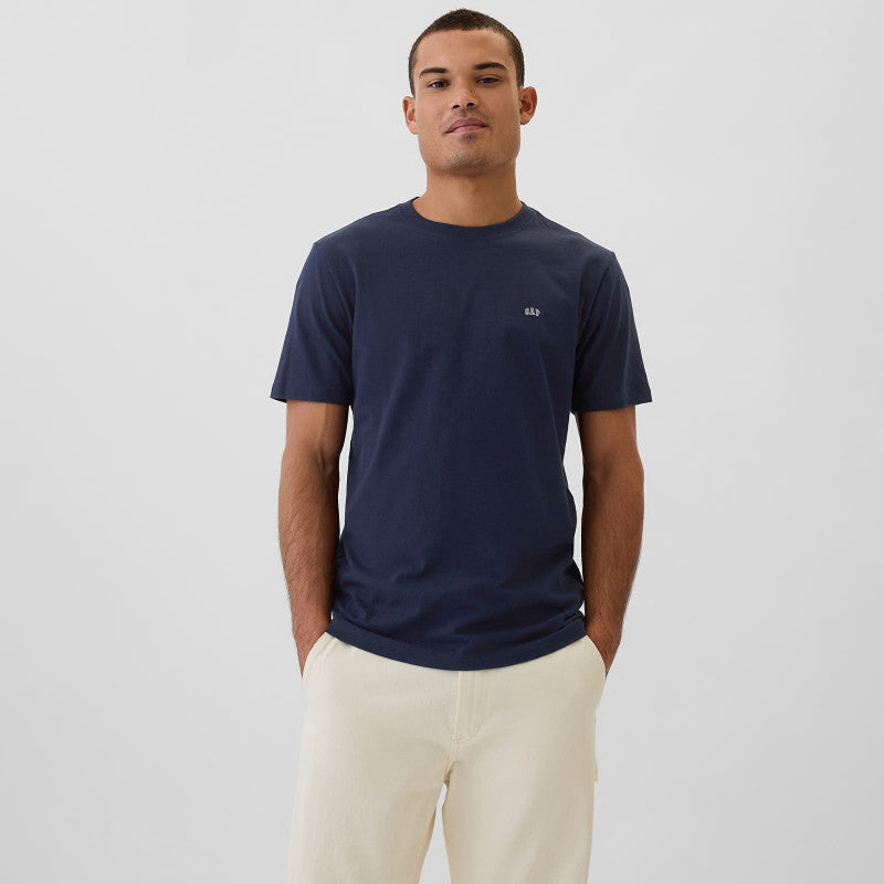GAP Micro Logo Crew Tapestry Navy