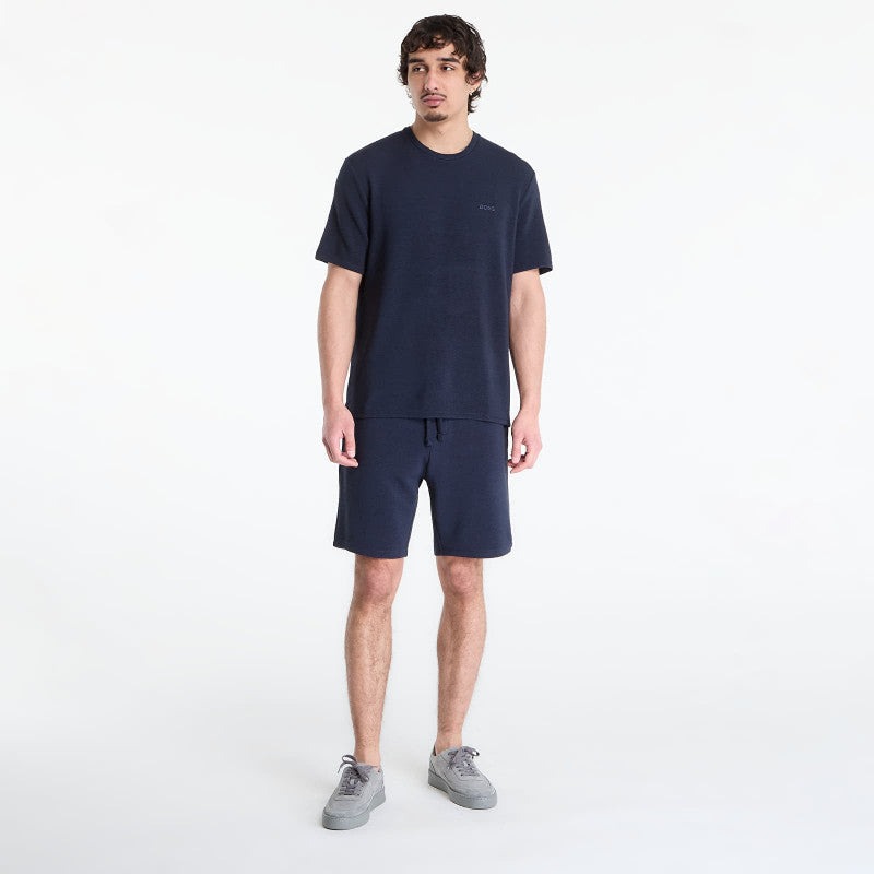 Hugo Boss Rib Shorts Blue