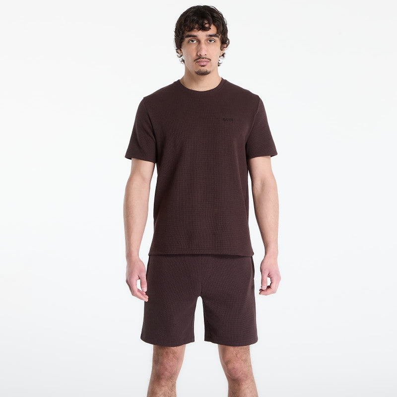Hugo Boss Pyjama T-Shirt With Embroidered Logo Dark Brown