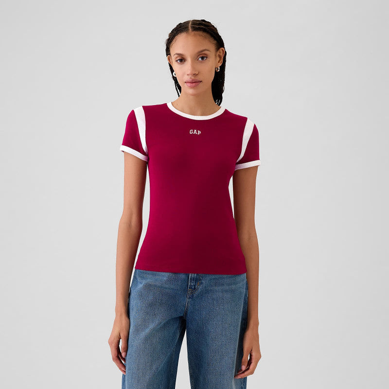 GAP Shortsleeve Logo Tee Beet Red