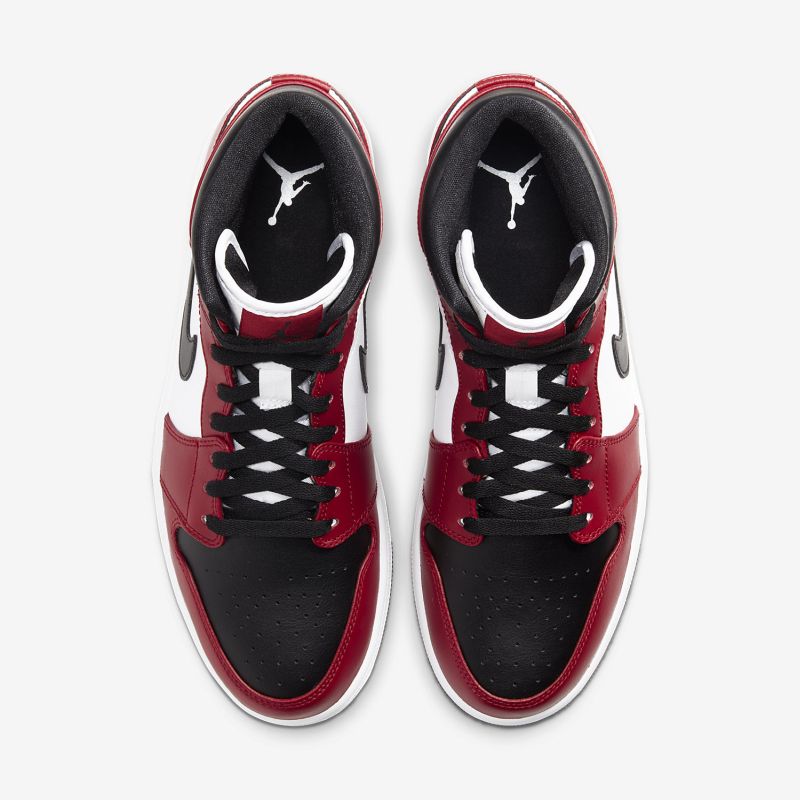 Air Jordan 1 Mid Chicago Black Toe