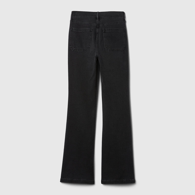 Jeansy GAP Denim Pants Flare Basic Black