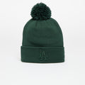 New Era Los Angeles Dodgers MLB Wmns Knit Medium Metallic Bobble Beanie Dark Green