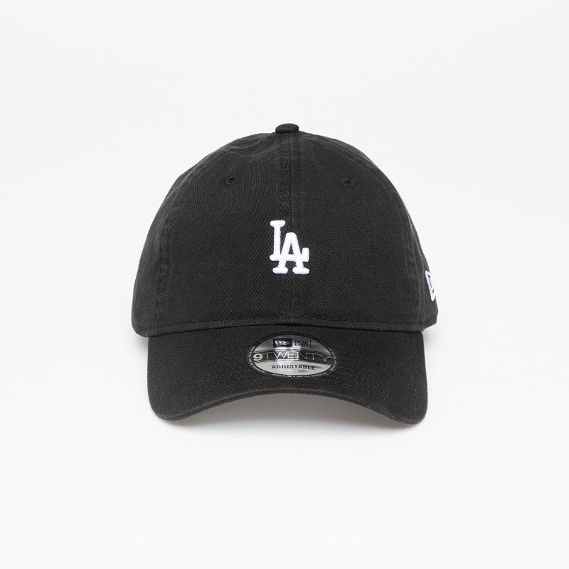 New Era LA Dodgers MLB Washed Mini Logo 9TWENTY Adjustable Cap Black