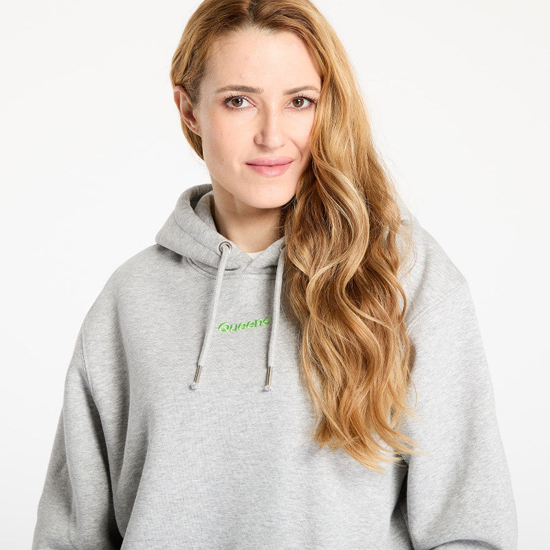 Queens Basic Hoodie melange šedá