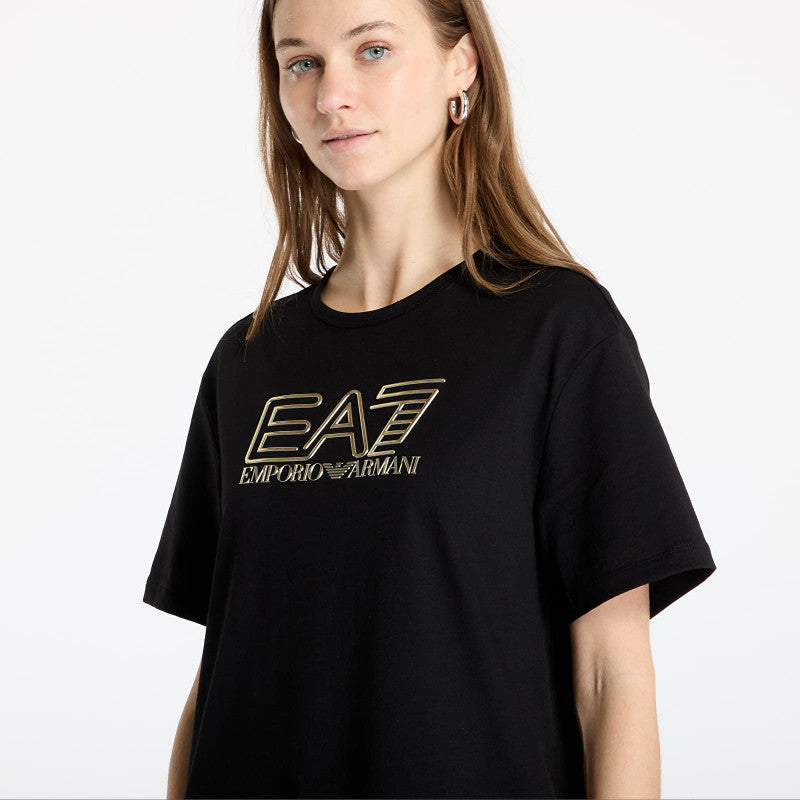 EA7 Emporio Armani Train Visibility Wmns Tee Ss Black/ Gold