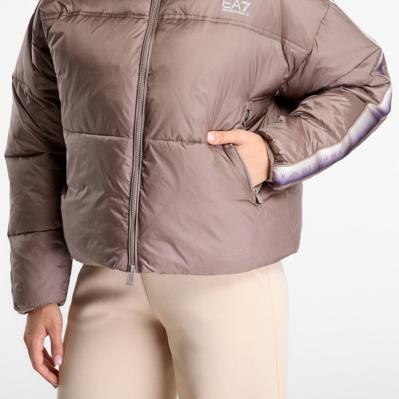 EA7 Emporio Armani Natural Ventus7 Wmns Padded Jacke Cinder