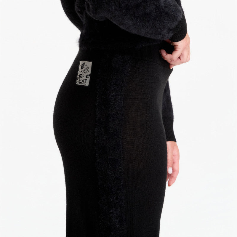 EA7 Emporio Armani Train Apres Ski Wmns Jacquard Kni Fancy Black