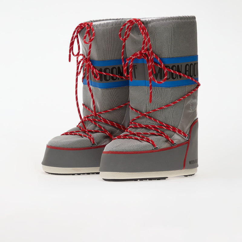 Moon Boot Icon Space Racing Silver/ Blue/ Red