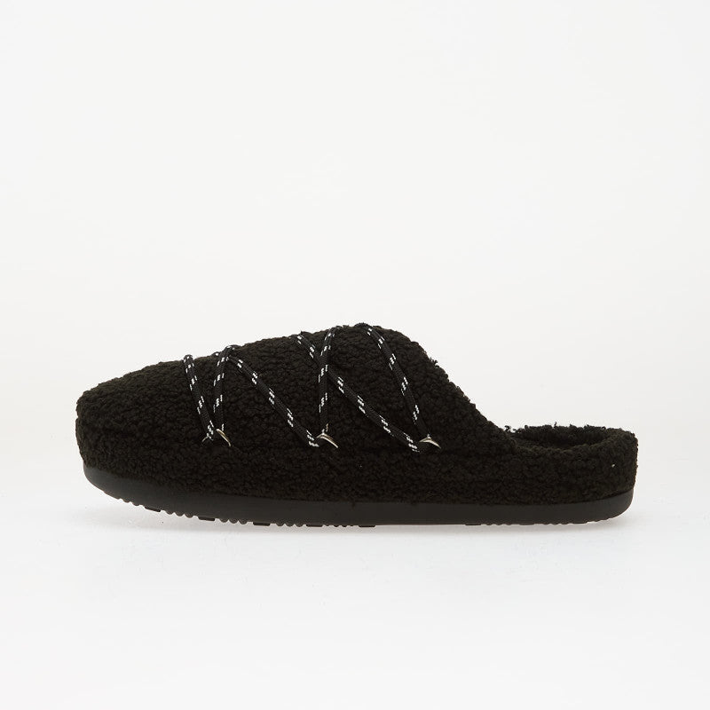 Moon Boot Teddy Slipper Black